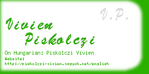 vivien piskolczi business card